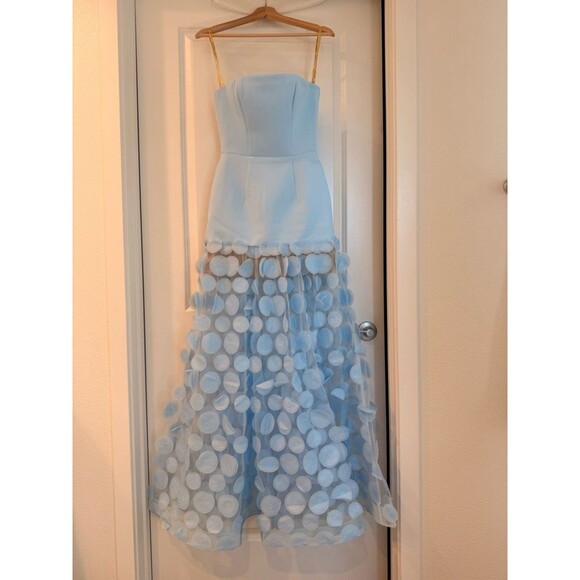 Bronx and Banco Dresses & Skirts - NEW BRONX AND BANCO Harper Strapless Powder Blue Gown with Appliqué, wedding